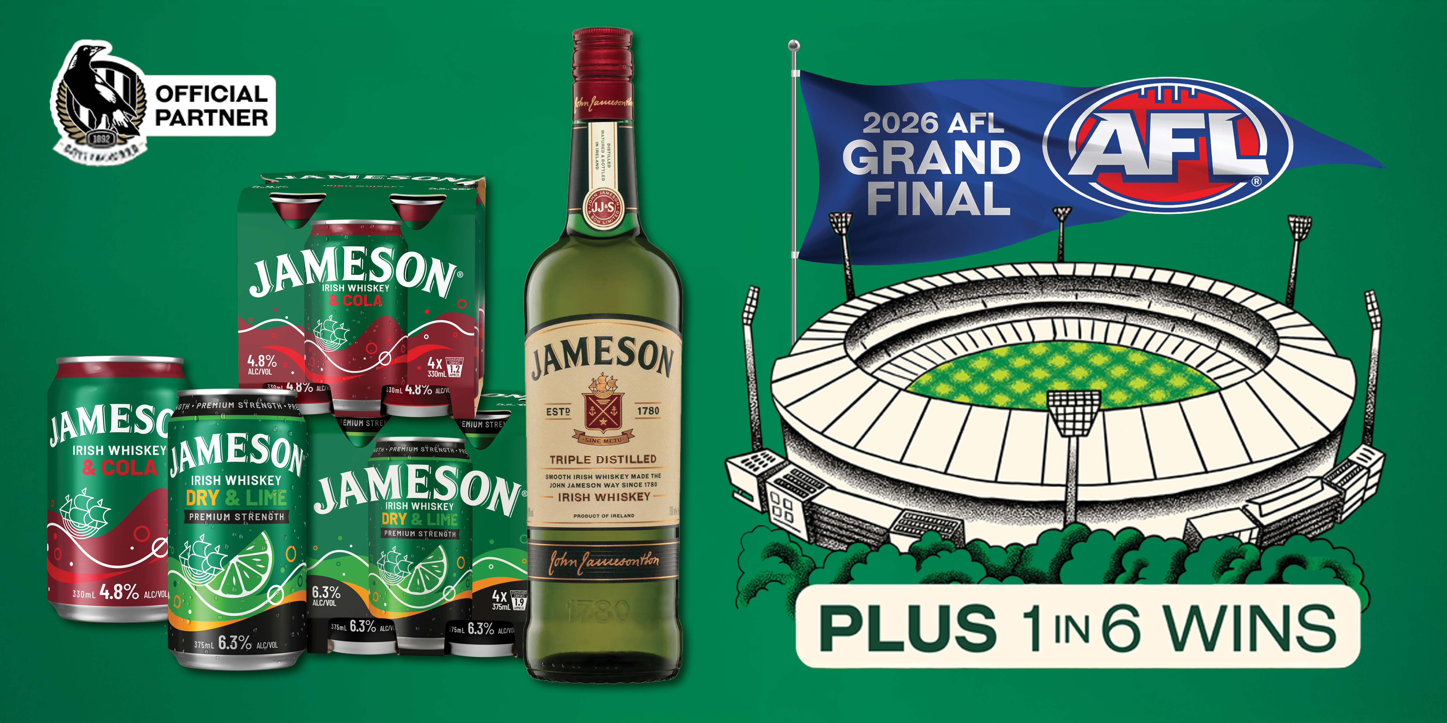 Win a Trip to the AFL Grand Final with Jameson