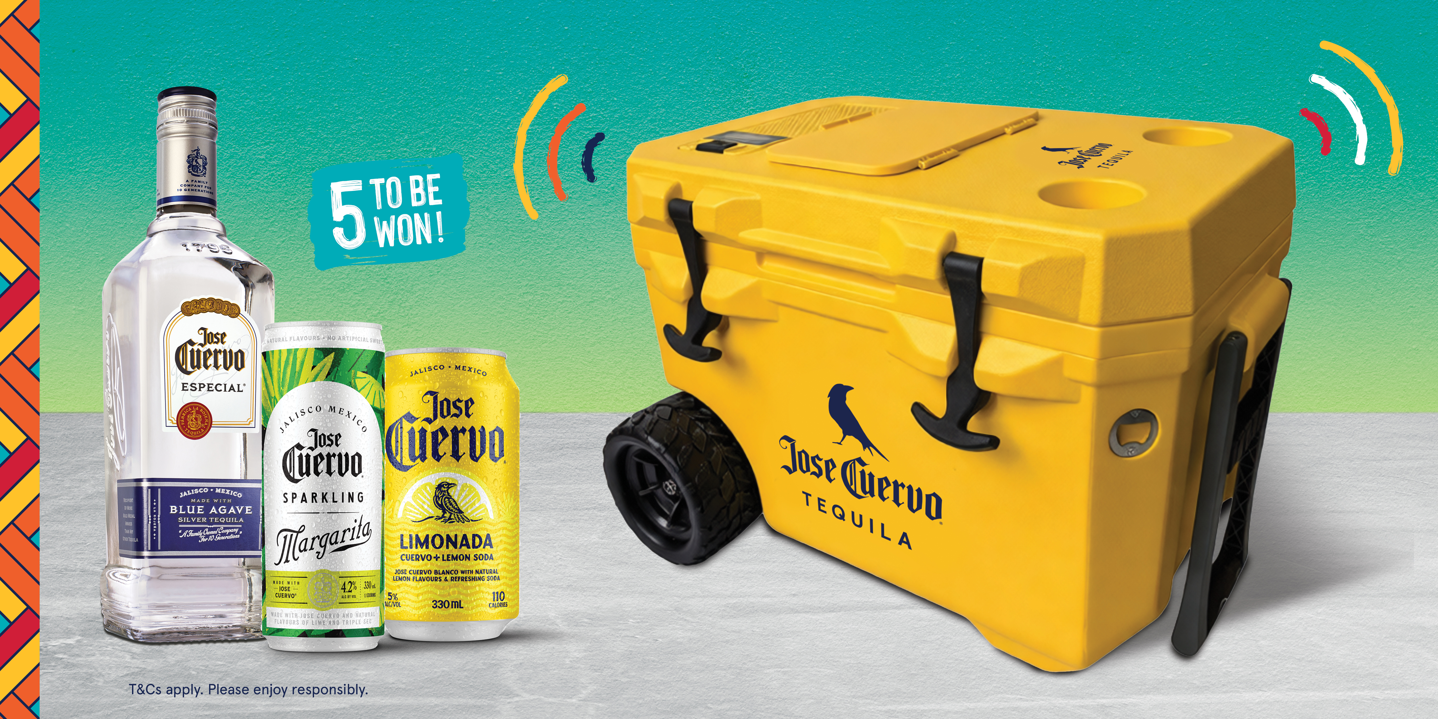 <1 of 5> Win a Custom Jose Cuervo Cooler with Bluetooth Speaker
