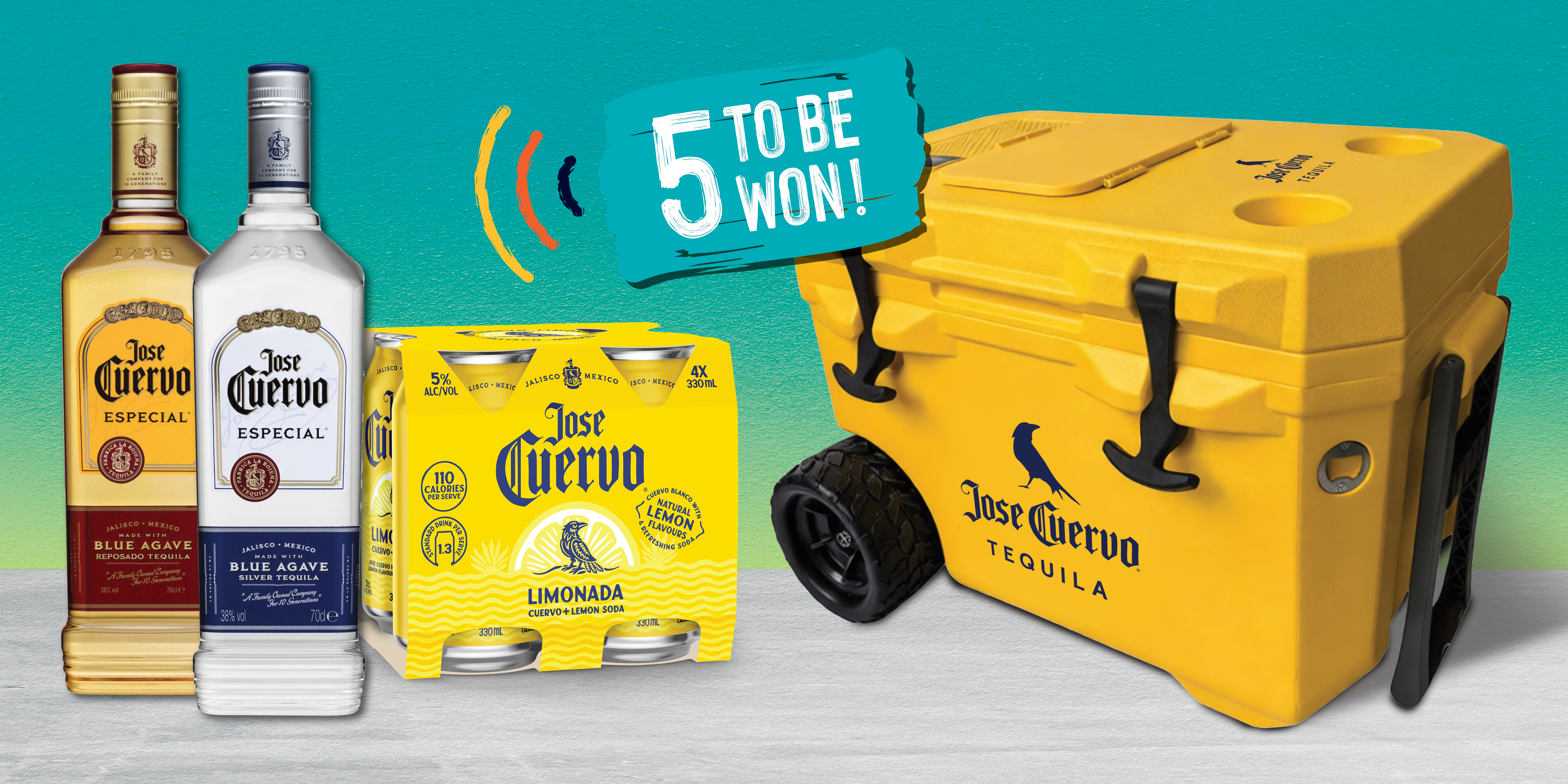 <1 of 5> Win a Custom Jose Cuervo Cooler with Speakers and Bluetooth