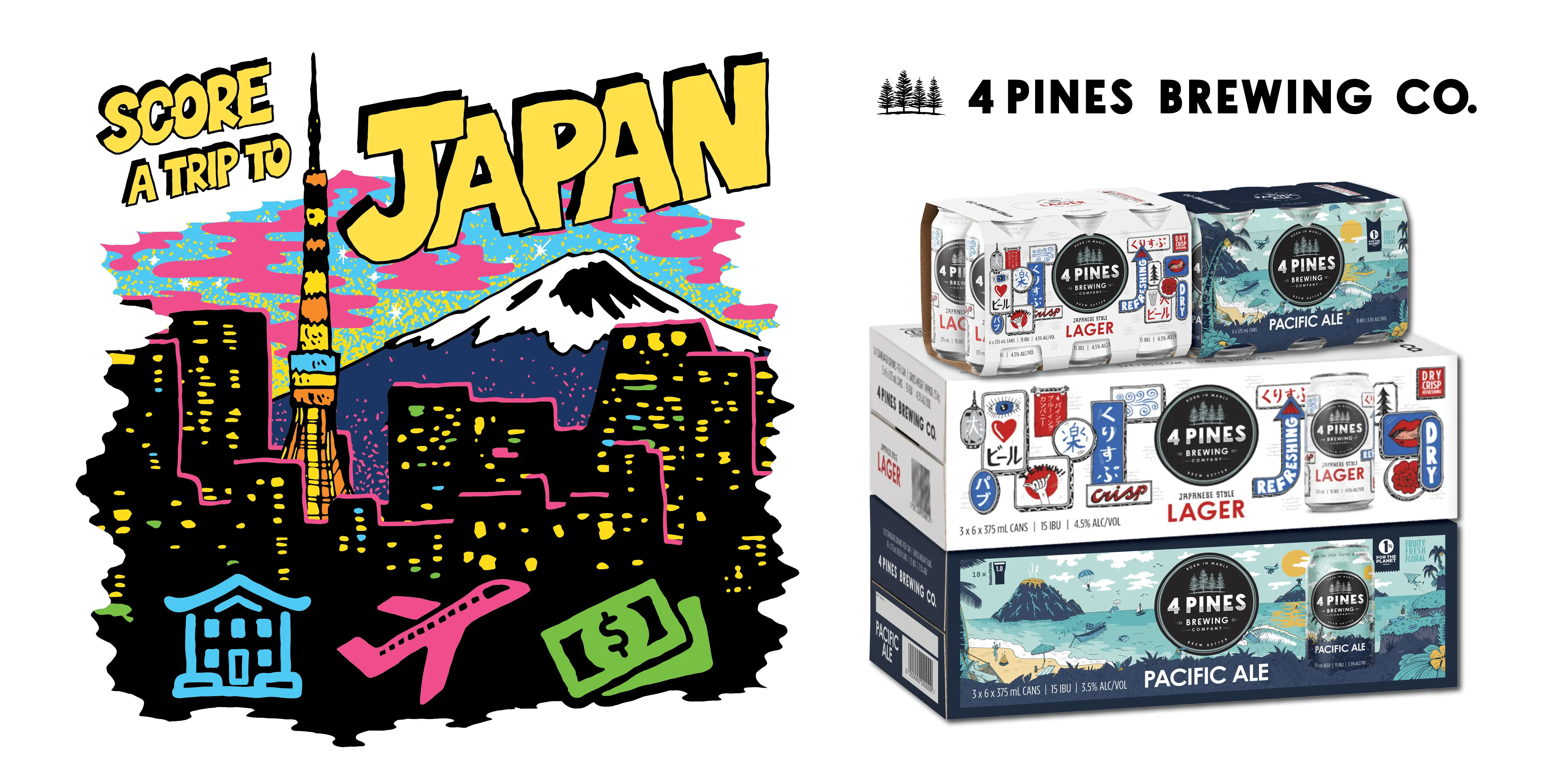  <Score a Trip> to Japan with 4 Pines