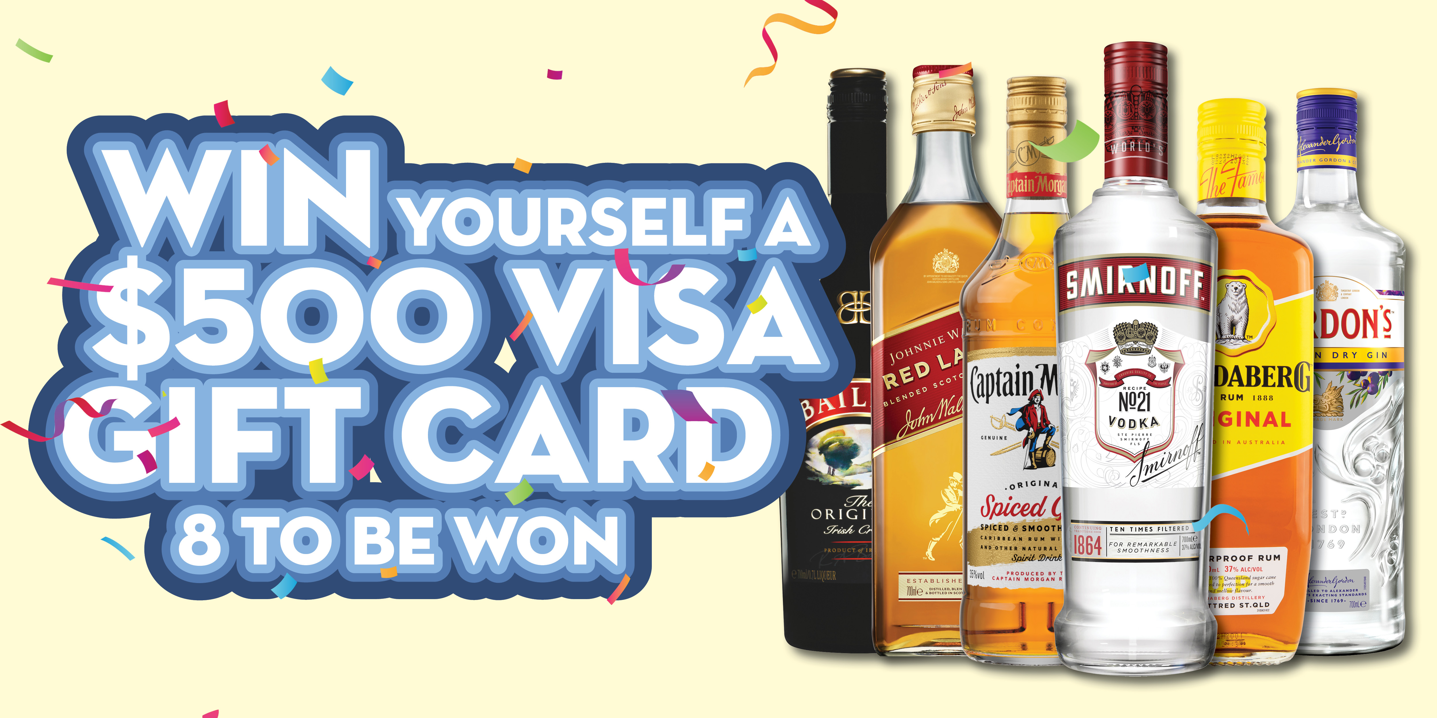 <Win 1 of 8> $500 Visa Gift Cards